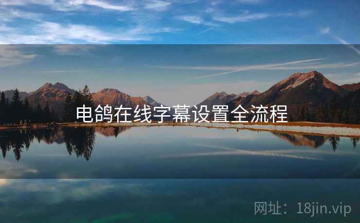 电鸽在线字幕设置全流程