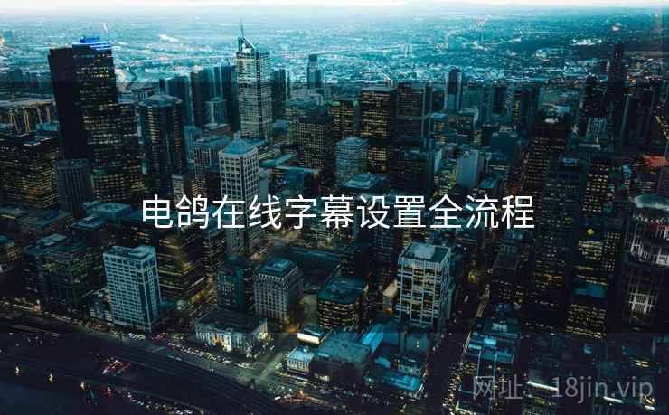 电鸽在线字幕设置全流程