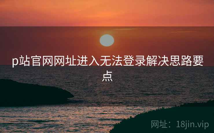 p站官网网址进入无法登录解决思路要点
