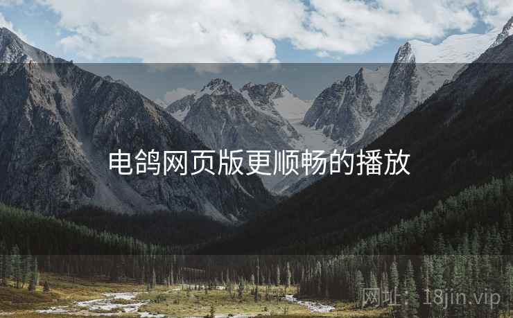 电鸽网页版更顺畅的播放