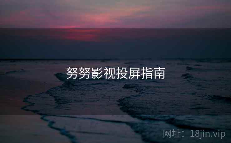 努努影视投屏指南