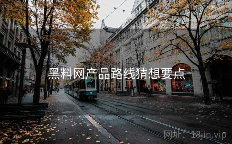 黑料网产品路线猜想要点