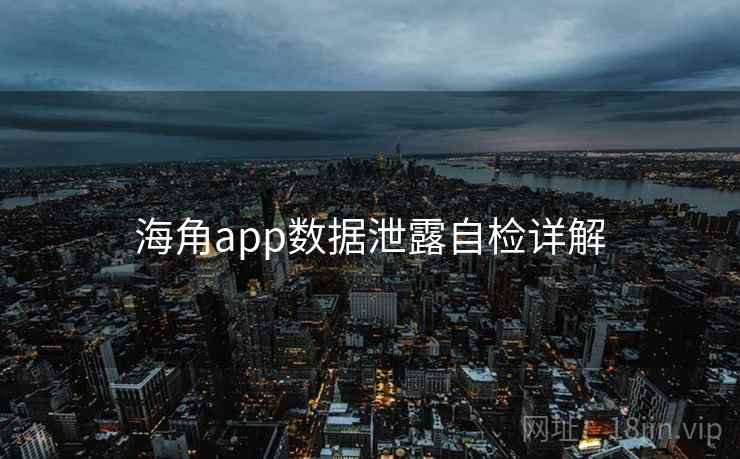 海角app数据泄露自检详解