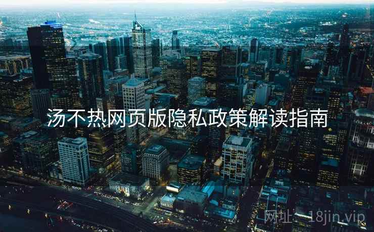 汤不热网页版隐私政策解读指南