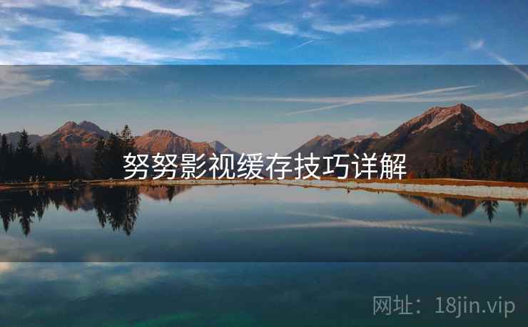 努努影视缓存技巧详解