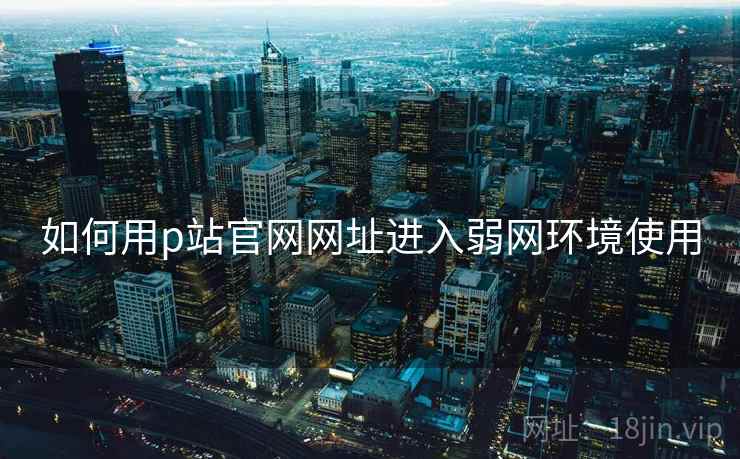 如何用p站官网网址进入弱网环境使用