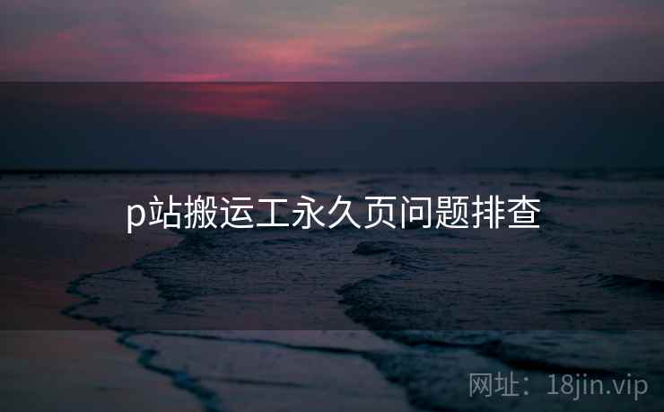 p站搬运工永久页问题排查