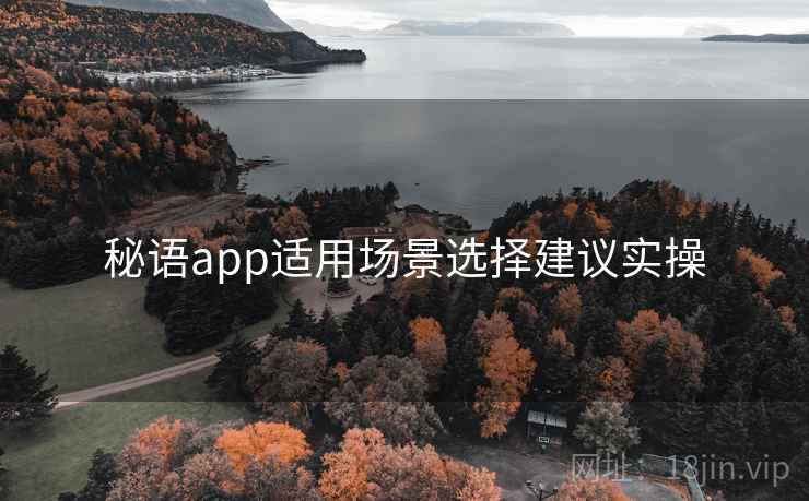 秘语app适用场景选择建议实操